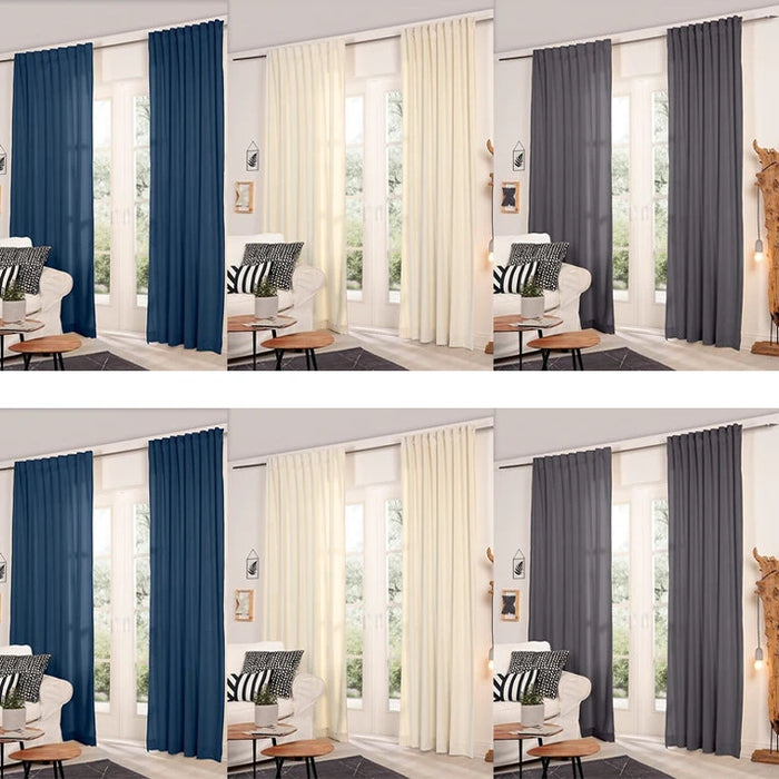 2x Vorhang Verdunkelungsvorhang 135x255cm