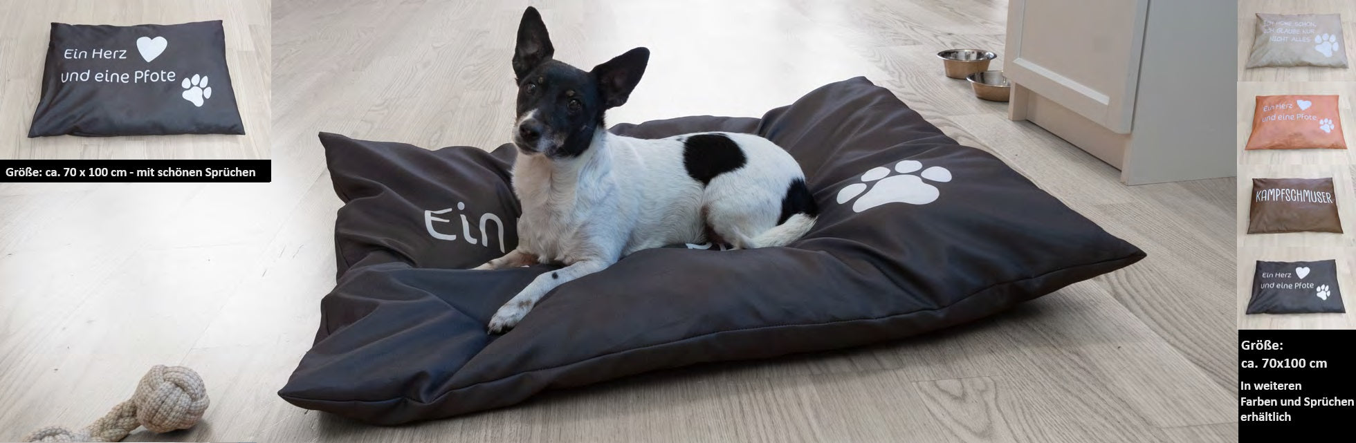 XL Hundebett Hundekissen 70x120 cm