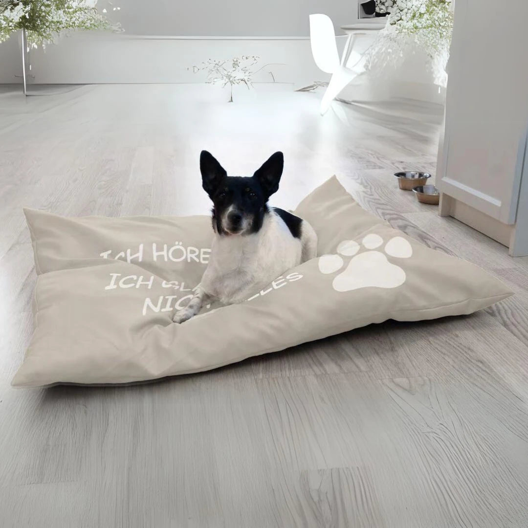 hundekissen hundebett schlafplatz hundematte tierbett katzenbett weiss