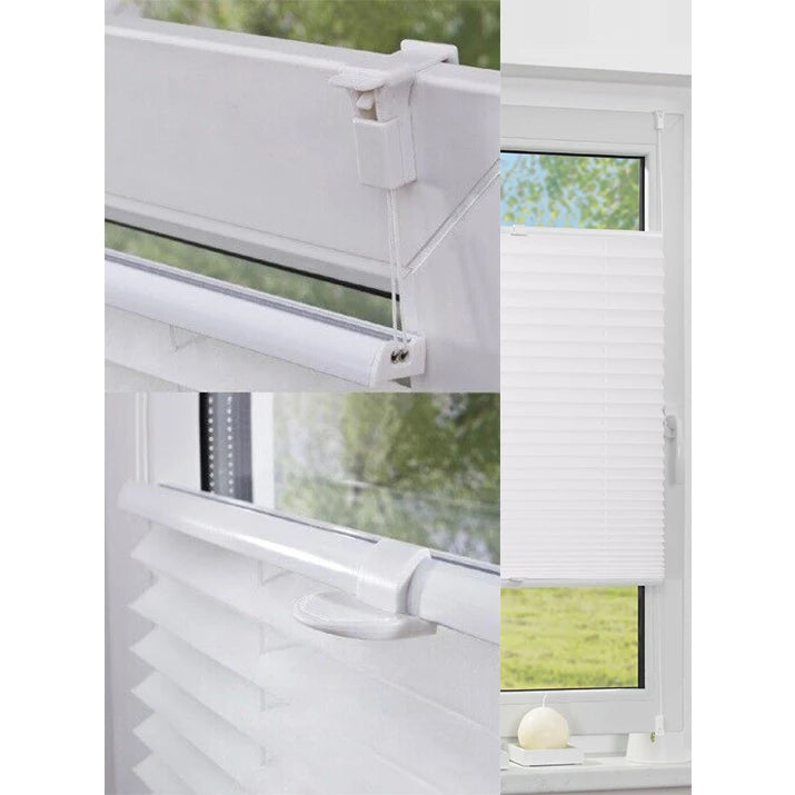 plissee easy fix klemm faltrollo blickdicht fenster rollo ohne bohren 60x130 cm